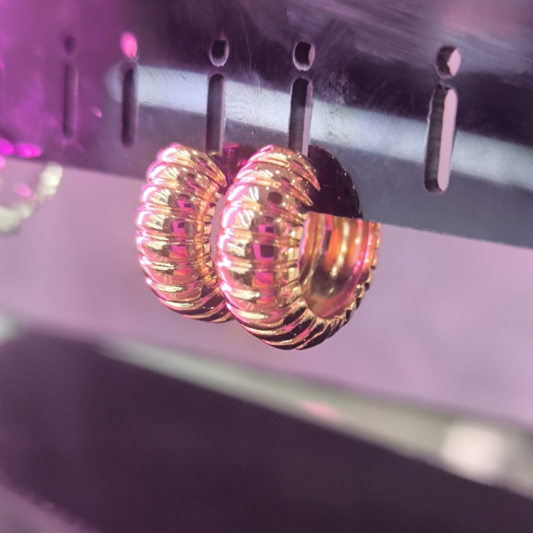 گوشواره استیل رنگ ثابت