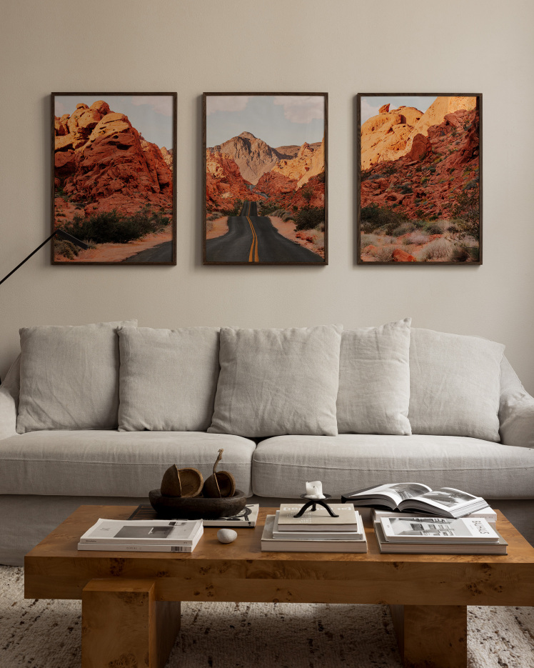 تابلو دکوراتیو سه تکه ( تریپتیک Triptych ) کد 114