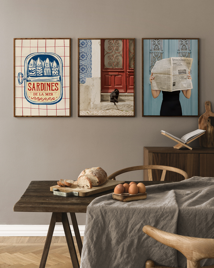 تابلو دکوراتیو سه تکه ( تریپتیک Triptych ) کد 1204