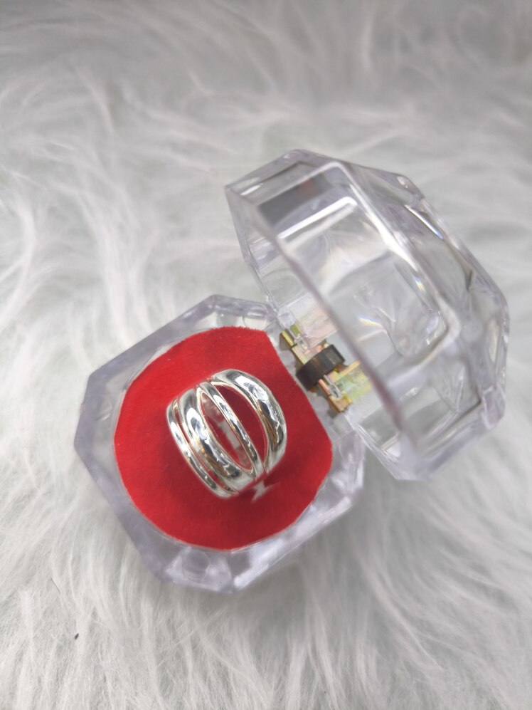 انگشتر آبکاری نقره (فری سایز)