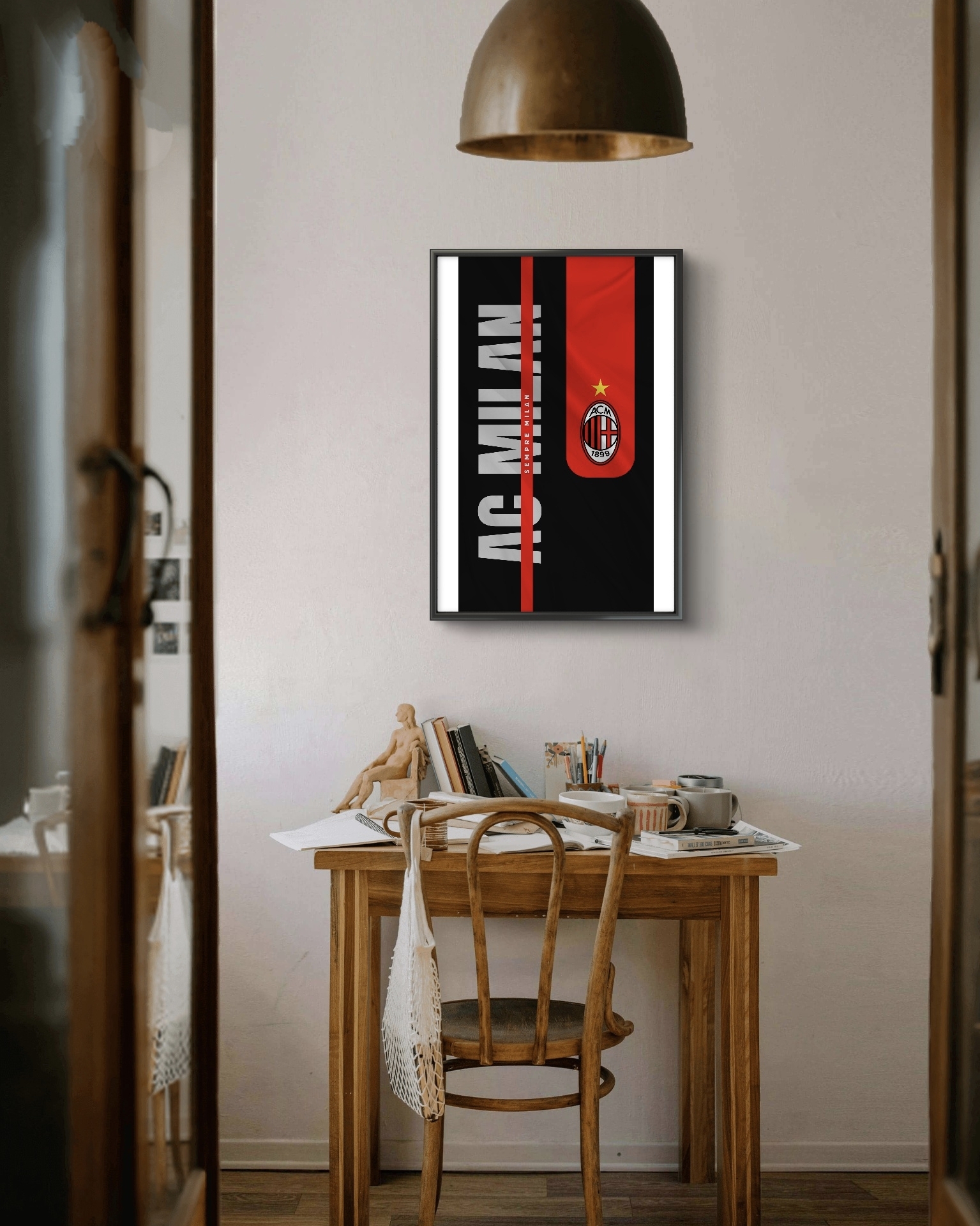  تابلو عکس فوتبالی میلان کد 2811 