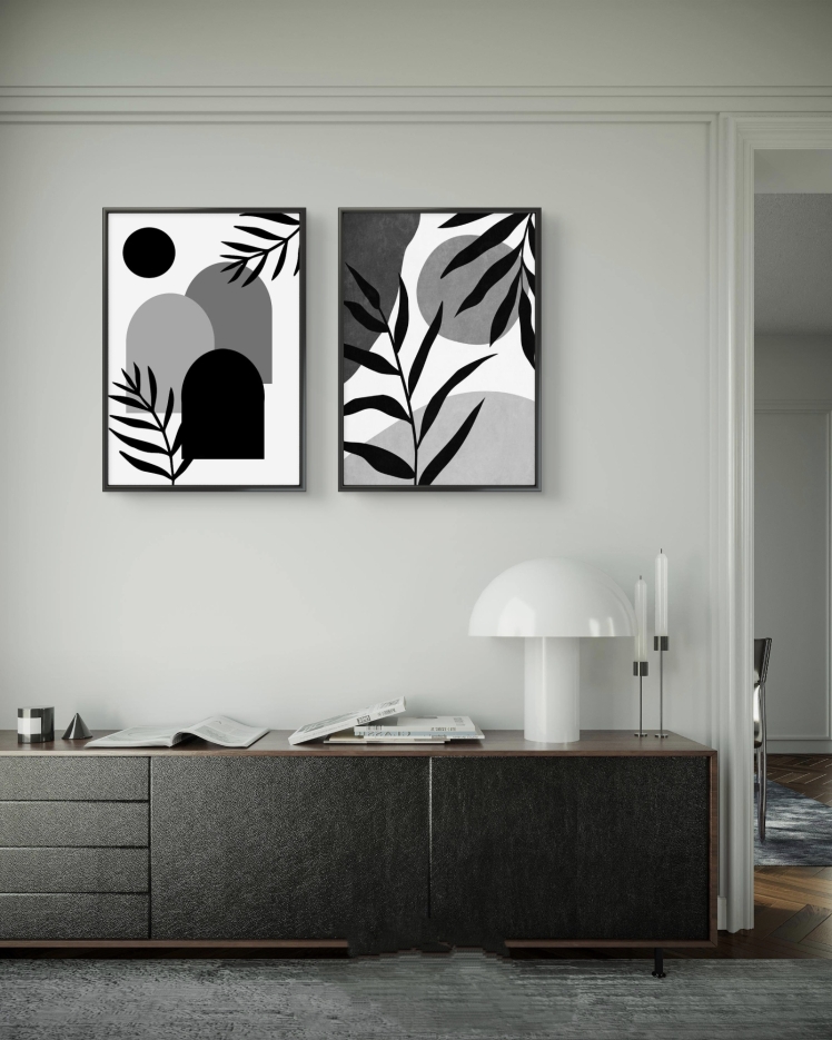 تابلو دکوراتیو دو تکه ( تریپتیک Triptych ) کد 17