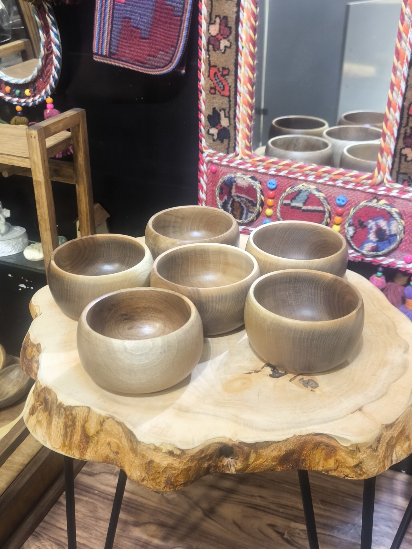  پیاله قطر 12 چوب گردو کد 7 