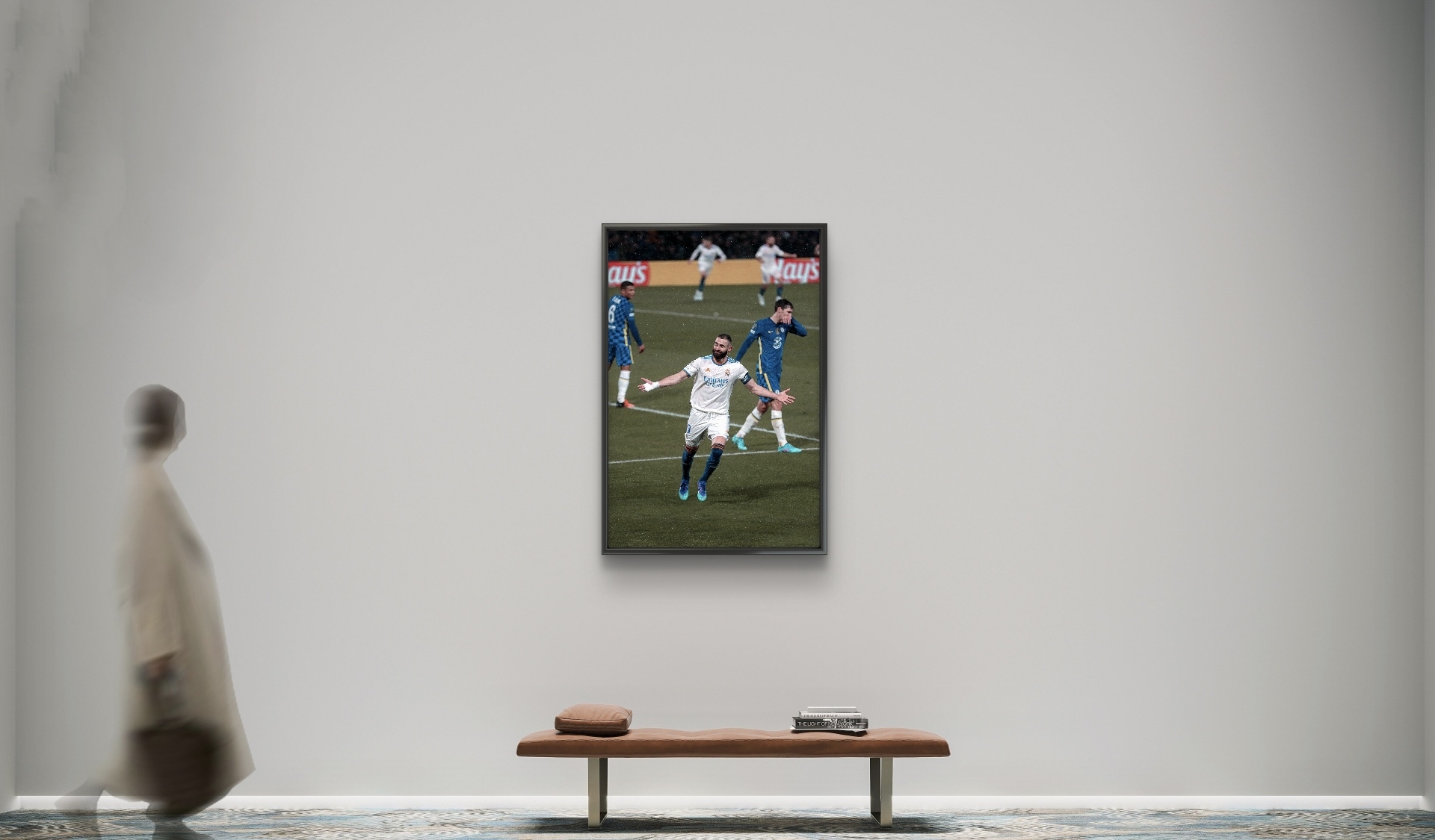  تابلو عکس فوتبالی بنزما کد 2784 