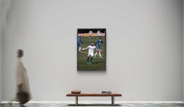 تابلو عکس فوتبالی بنزما کد 2784