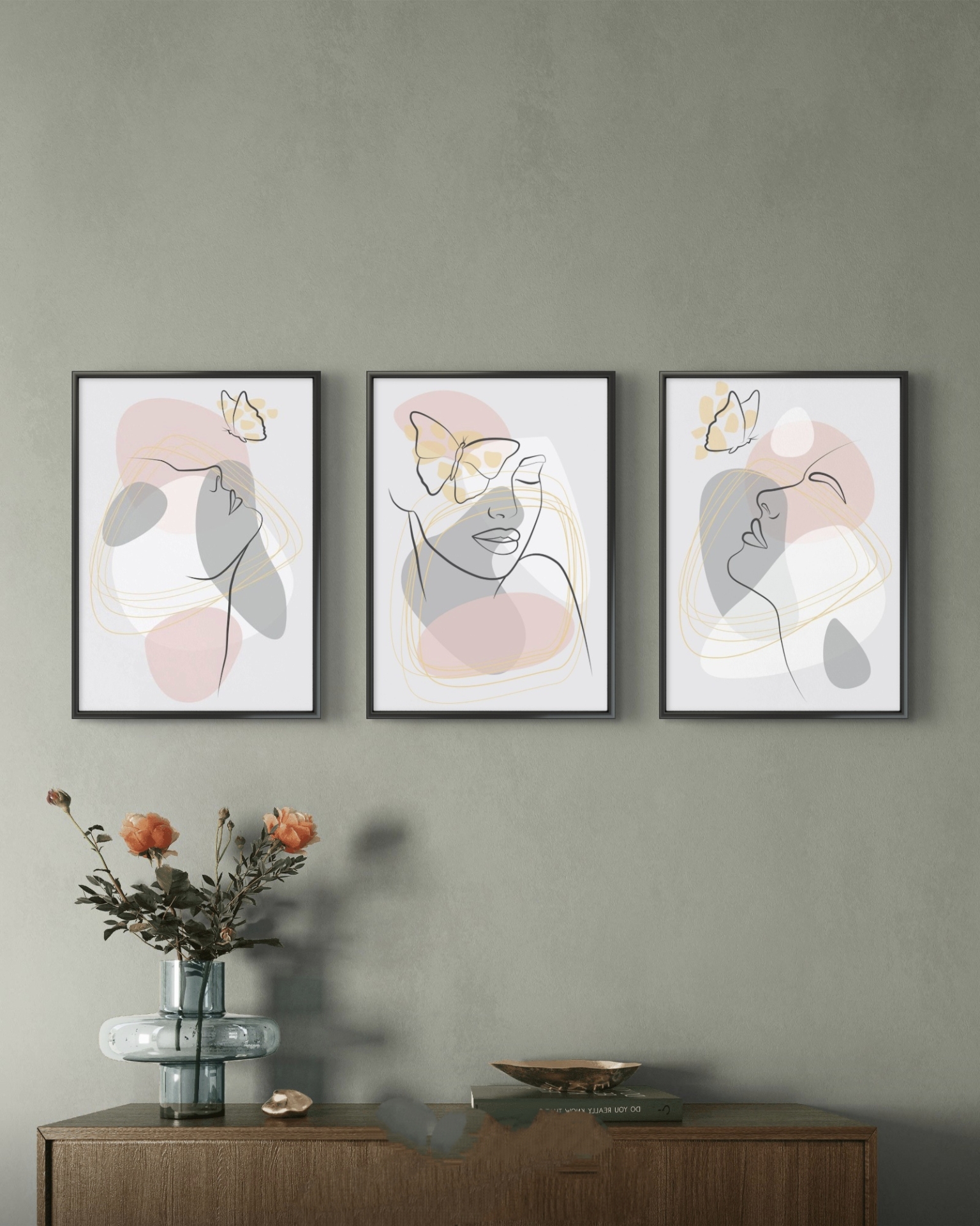  تابلو دکوراتیو سه تکه ( تریپتیک Triptych ) کد 31 