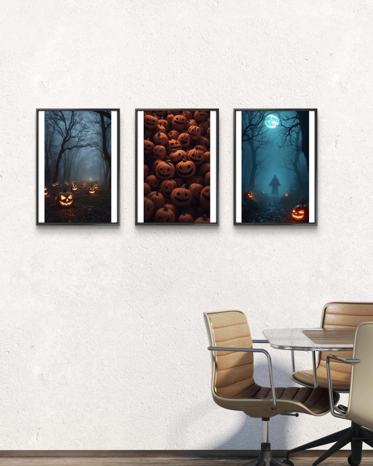 تابلو دکوراتیو سه تکه ( تریپتیک Triptych ) کد 6