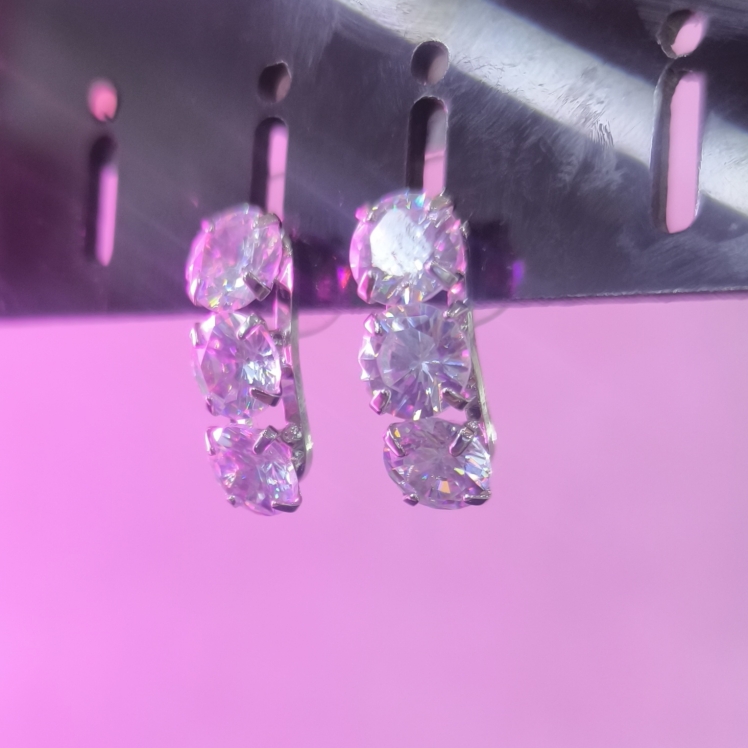 گوشواره استیل رنگ ثابت