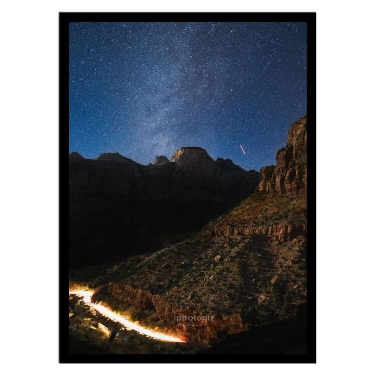 تابلو عکس ستاره و ماه کد 2596