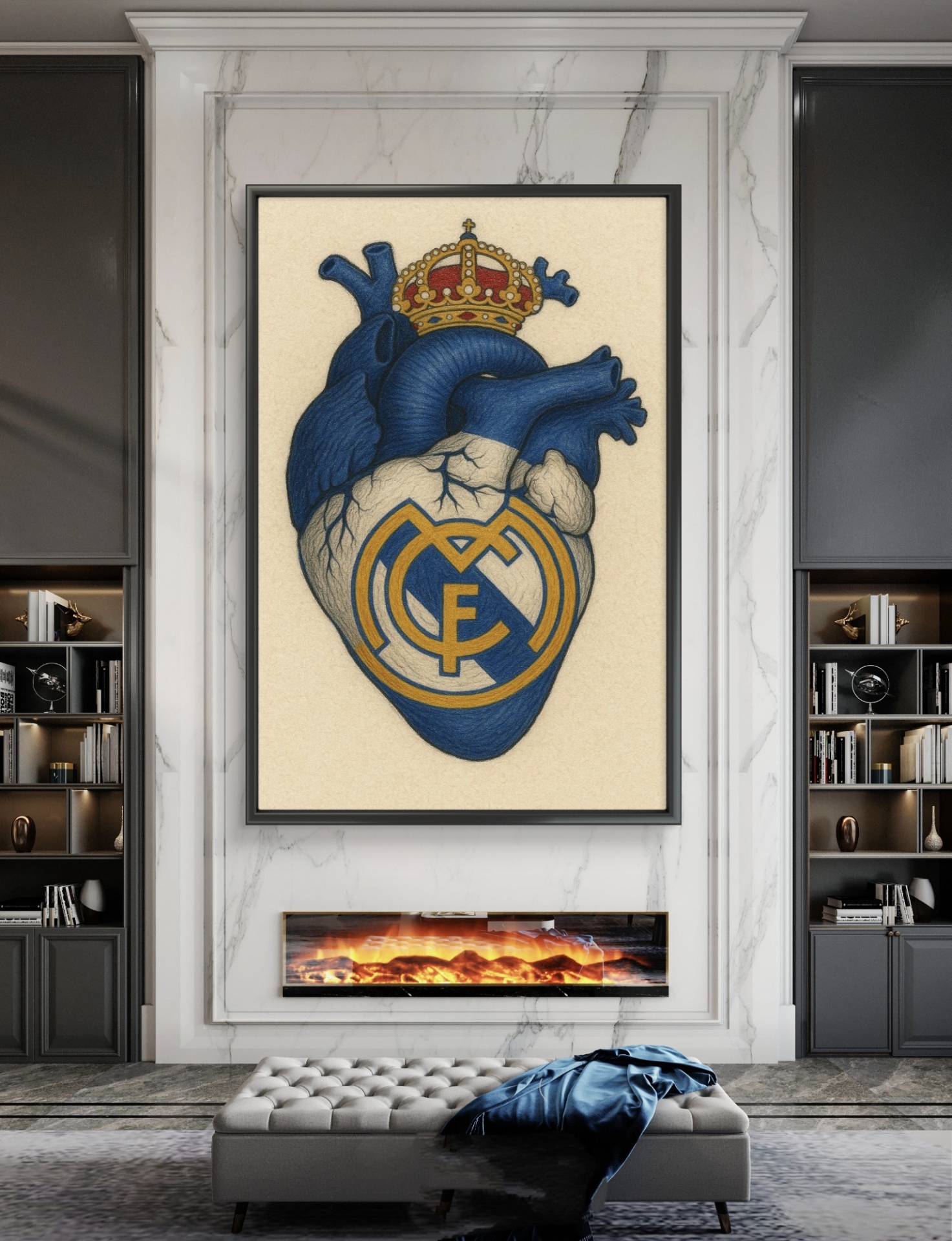  تابلو عکس فوتبالی رئال مادرید کد 2898 