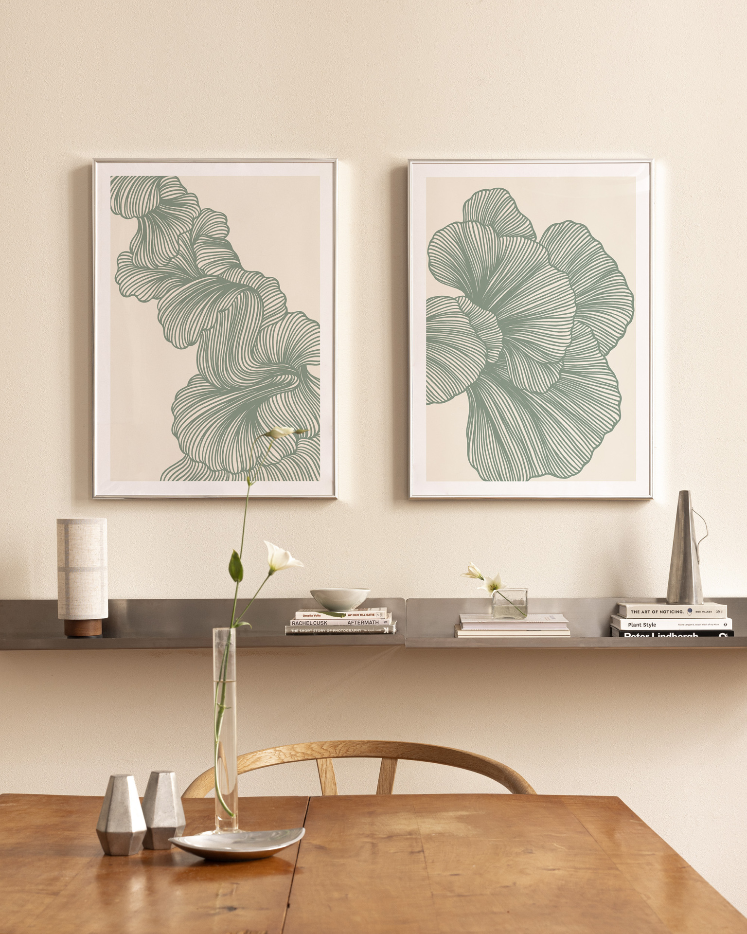  تابلو دکوراتیو دو تکه ( تریپتیک Triptych ) کد 99 