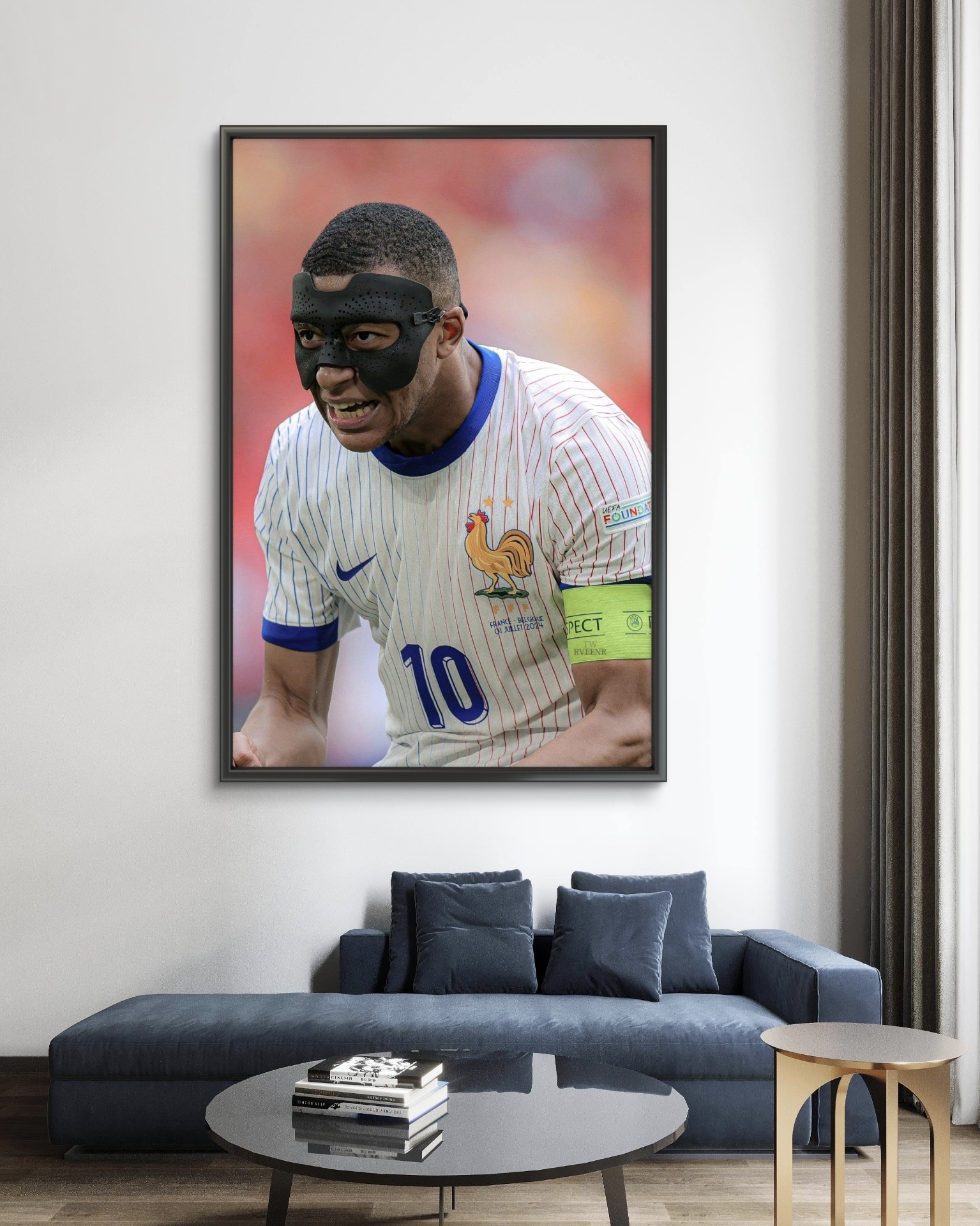  تابلو عکس فوتبالی امباپه کد 2847 