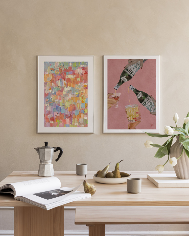 تابلو دکوراتیو دو تکه ( تریپتیک Triptych ) کد 95