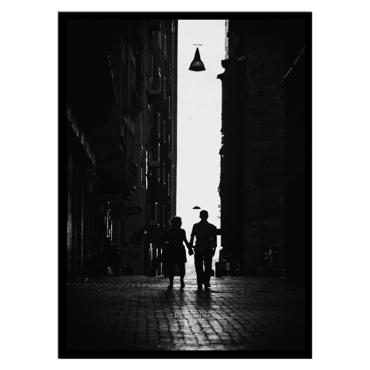  تابلو عکس سیاه و سفید کد 2631 