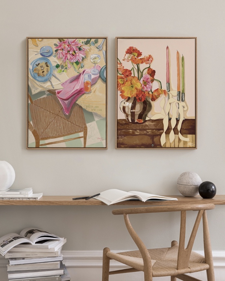 تابلو دکوراتیو دو تکه ( تریپتیک Triptych ) کد 1272