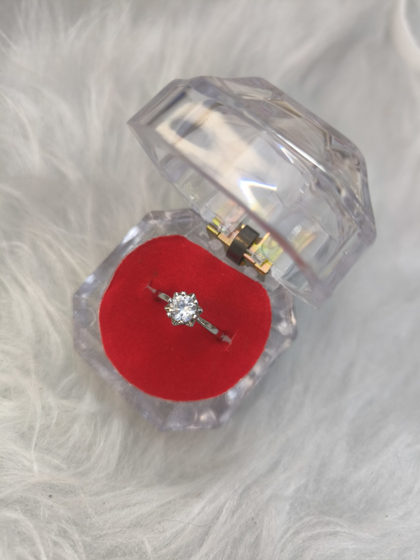  انگشتر جواهری زنانه (فری سایز) 