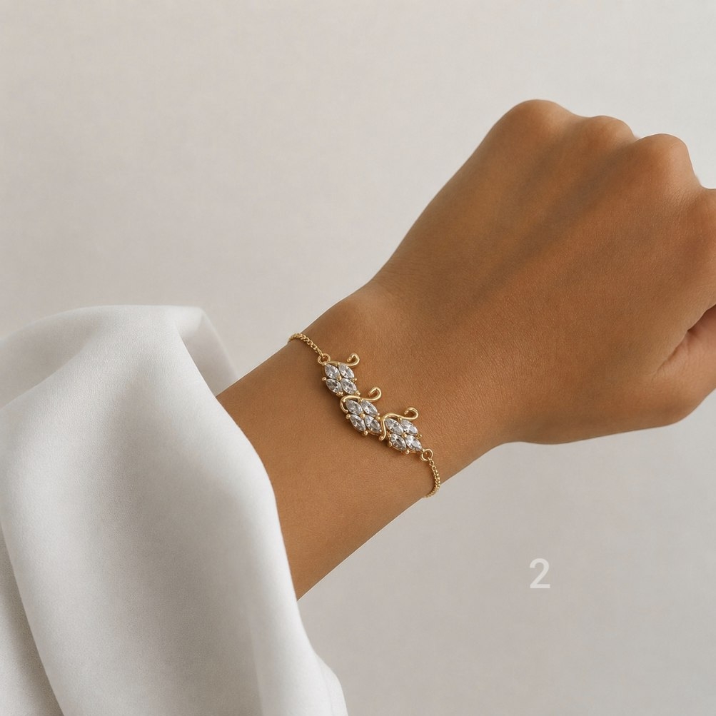  دستبند زنانه آسانسوری رنگ ثابت ( فری سایز ) کد D22 