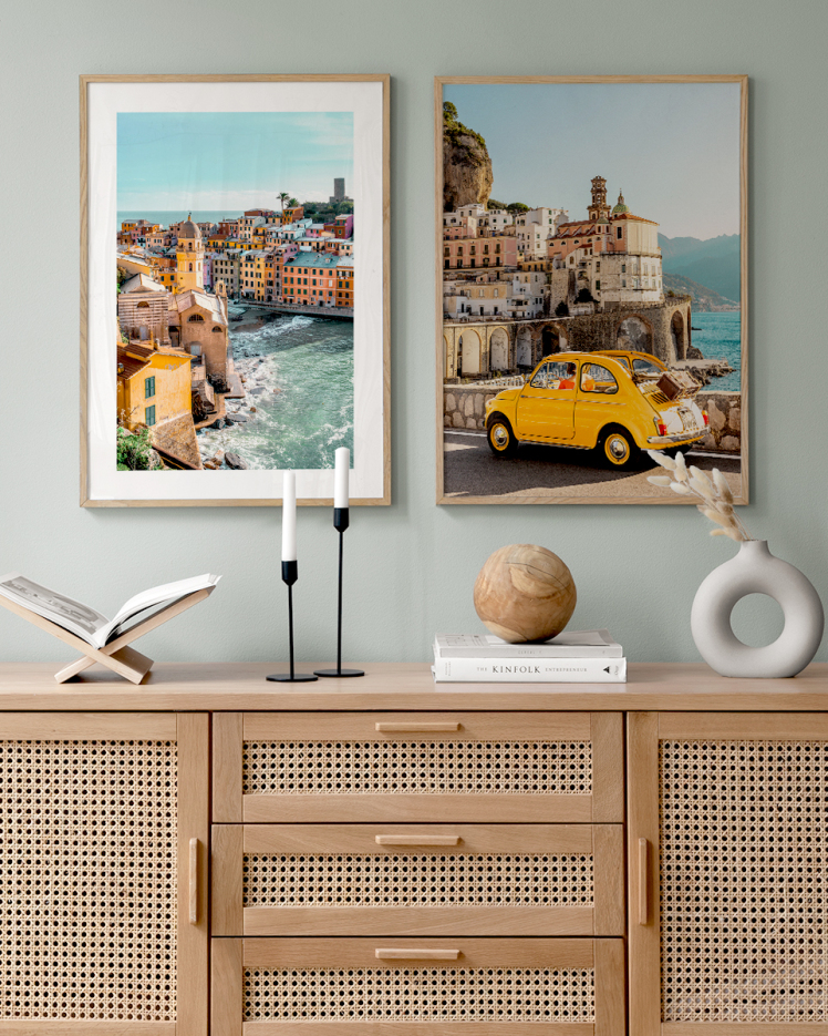 تابلو دکوراتیو دو تکه ( تریپتیک Triptych ) کد 184