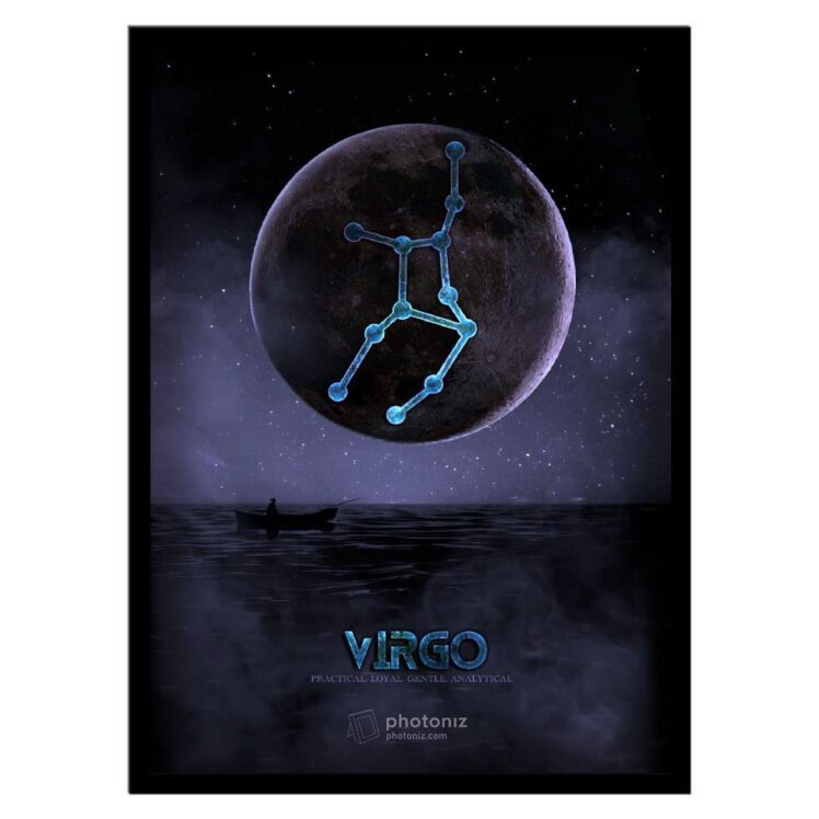 تابلو دکوراتیو ماه تولد صورت فلکی شهریور کد 2204