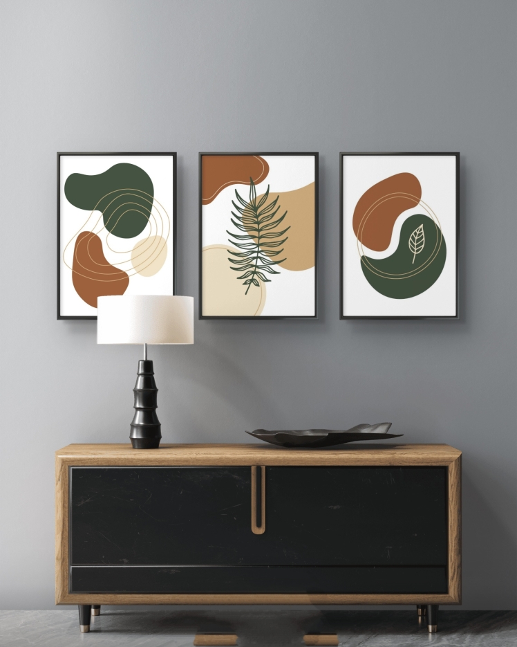 تابلو دکوراتیو سه تکه ( تریپتیک Triptych ) کد 45