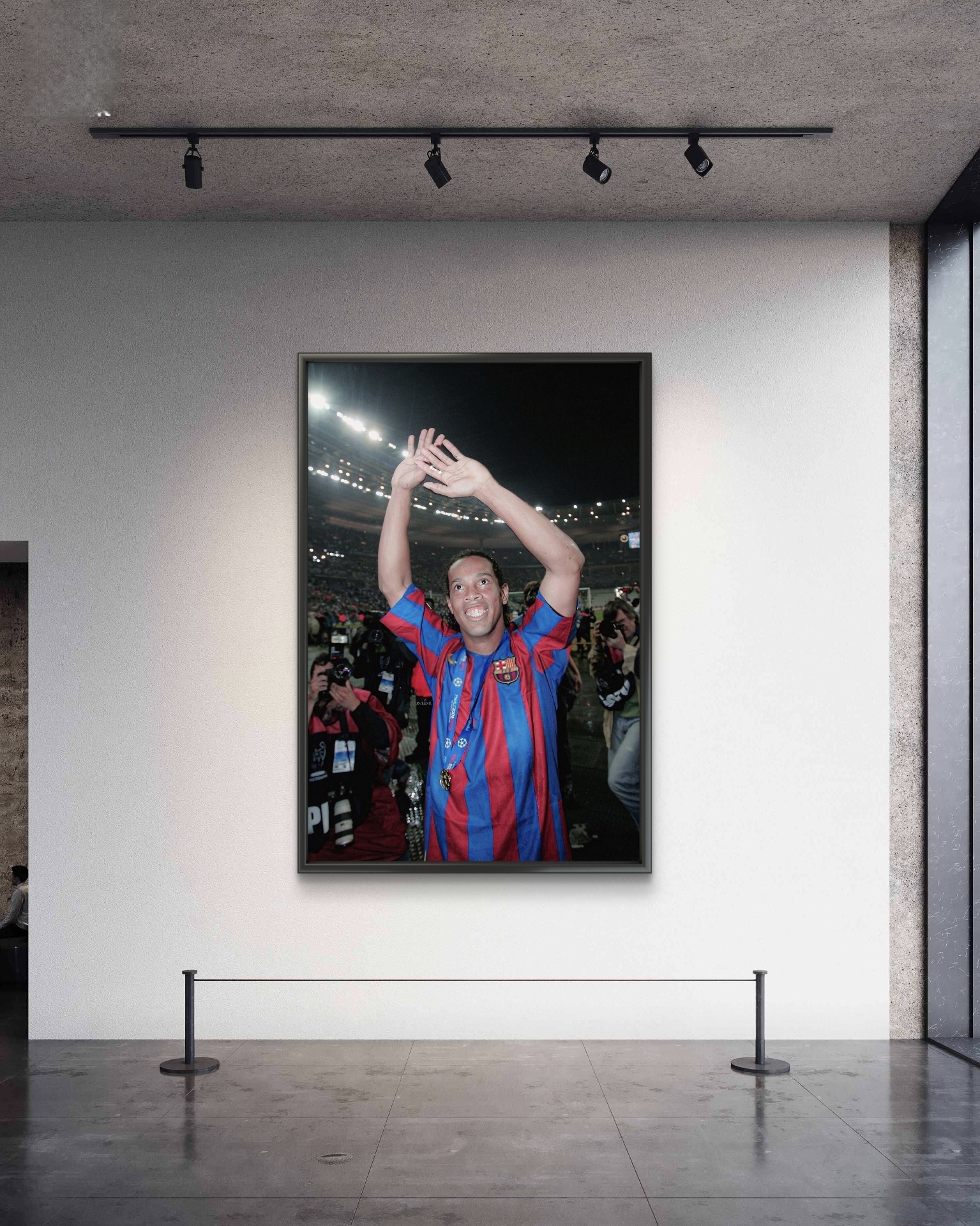  تابلو عکس فوتبالی رونالدینیو کد 2804 