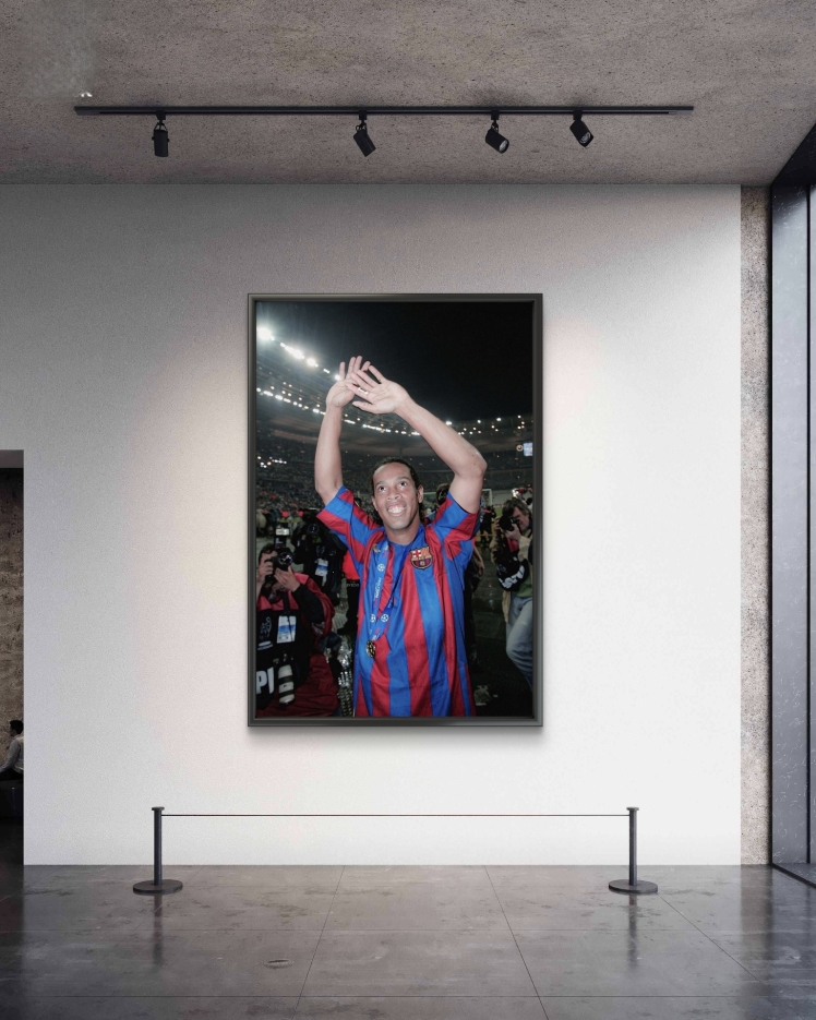 تابلو عکس فوتبالی رونالدینیو کد 2804