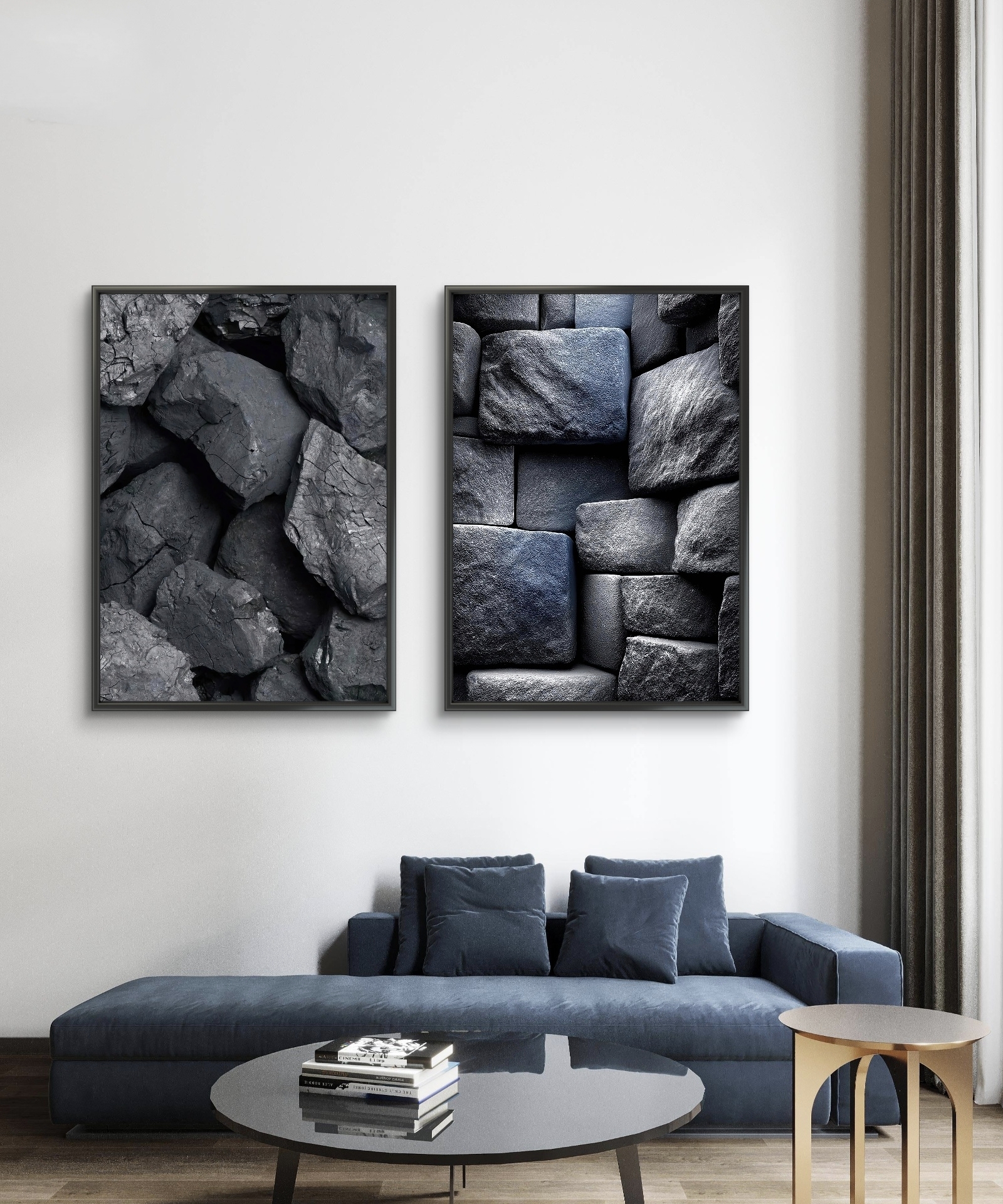 تابلو دکوراتیو دو تکه ( تریپتیک Triptych ) کد 10