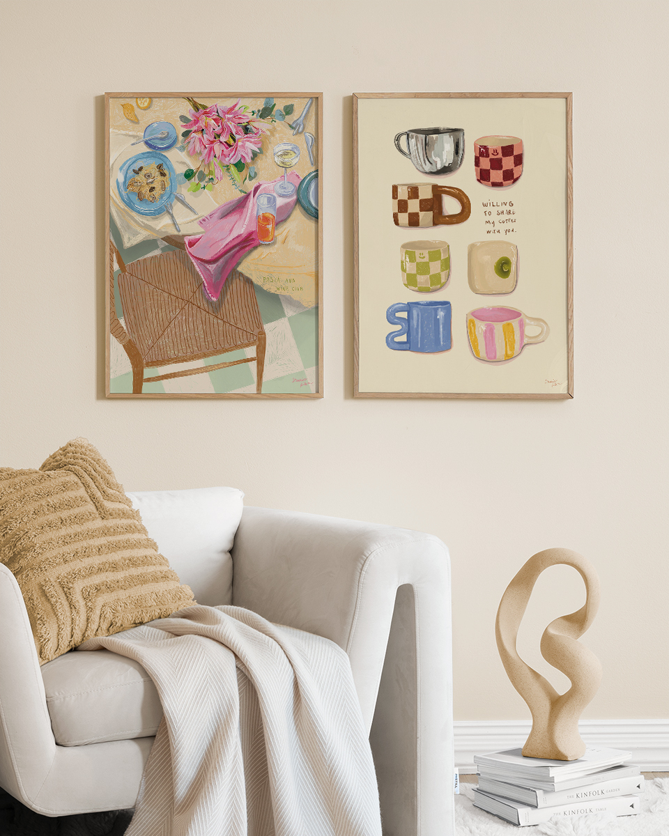 تابلو دکوراتیو دو تکه ( تریپتیک Triptych ) کد 172