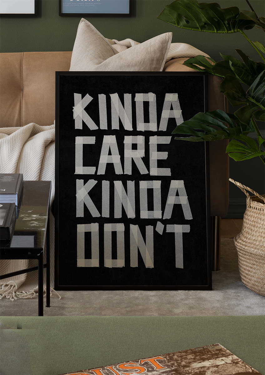 تابلو تایپوگرافی ( مراقب باشید ) کد 3120