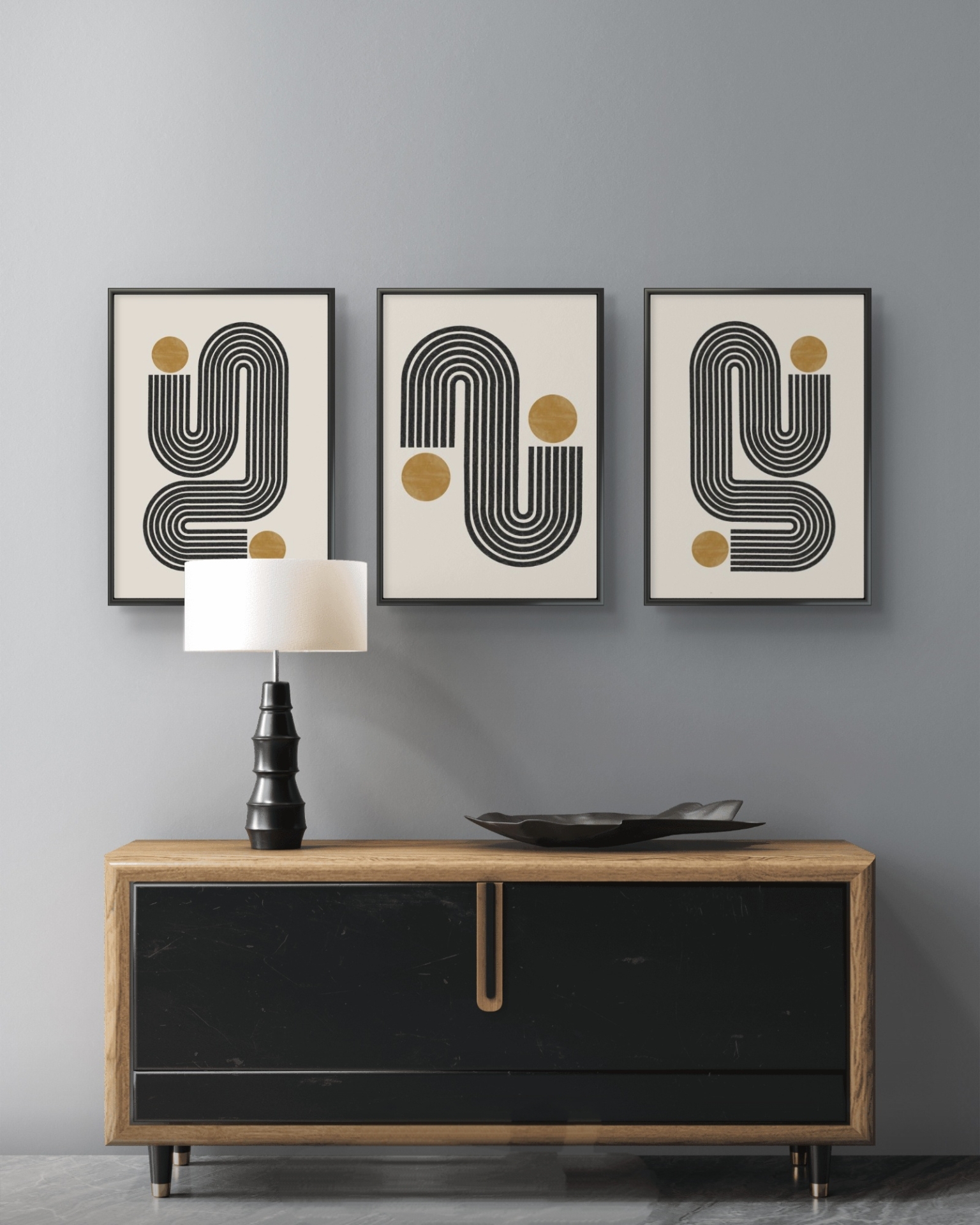  تابلو دکوراتیو سه تکه ( تریپتیک Triptych ) کد 60 