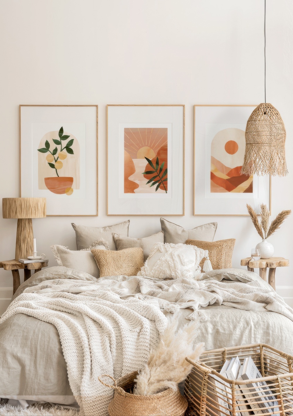  تابلو دکوراتیو سه تکه ( تریپتیک Triptych ) کد 125 