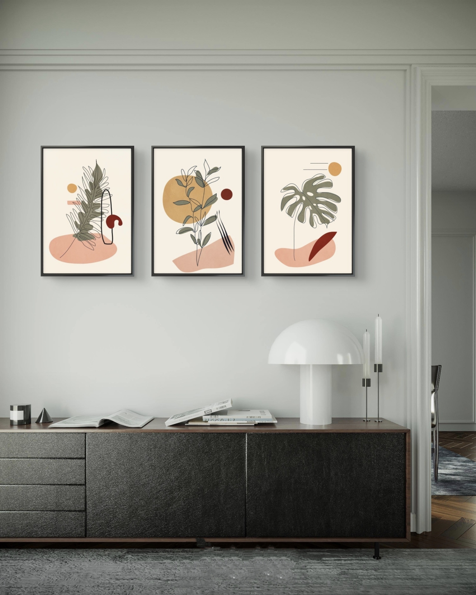  تابلو دکوراتیو سه تکه ( تریپتیک Triptych ) کد 53 