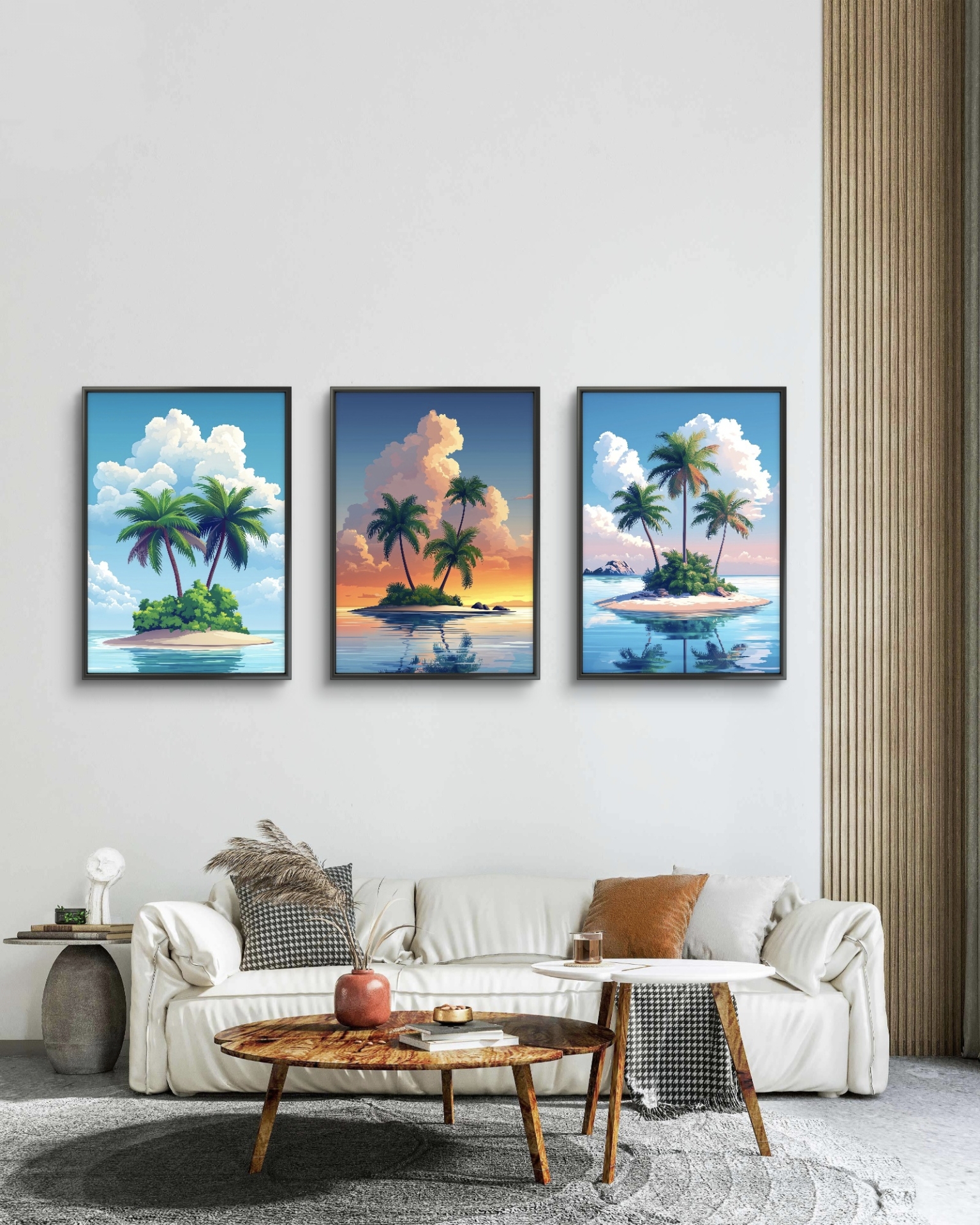  تابلو دکوراتیو سه تکه ( تریپتیک Triptych ) کد 5 