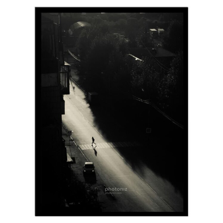 تابلو عکس سیاه و سفید کد 2647