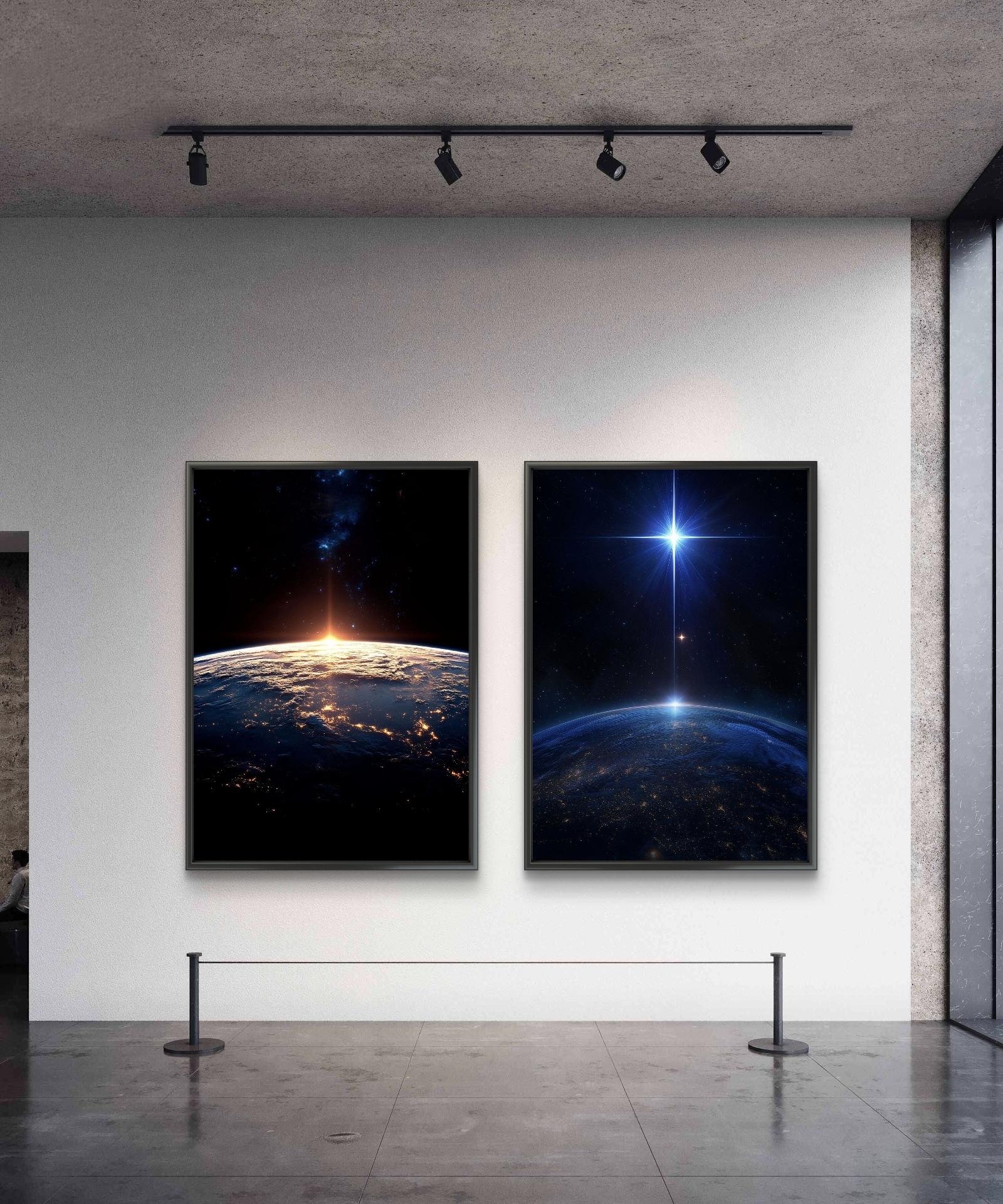  تابلو دکوراتیو دو تکه ( تریپتیک Triptych ) کد 11 