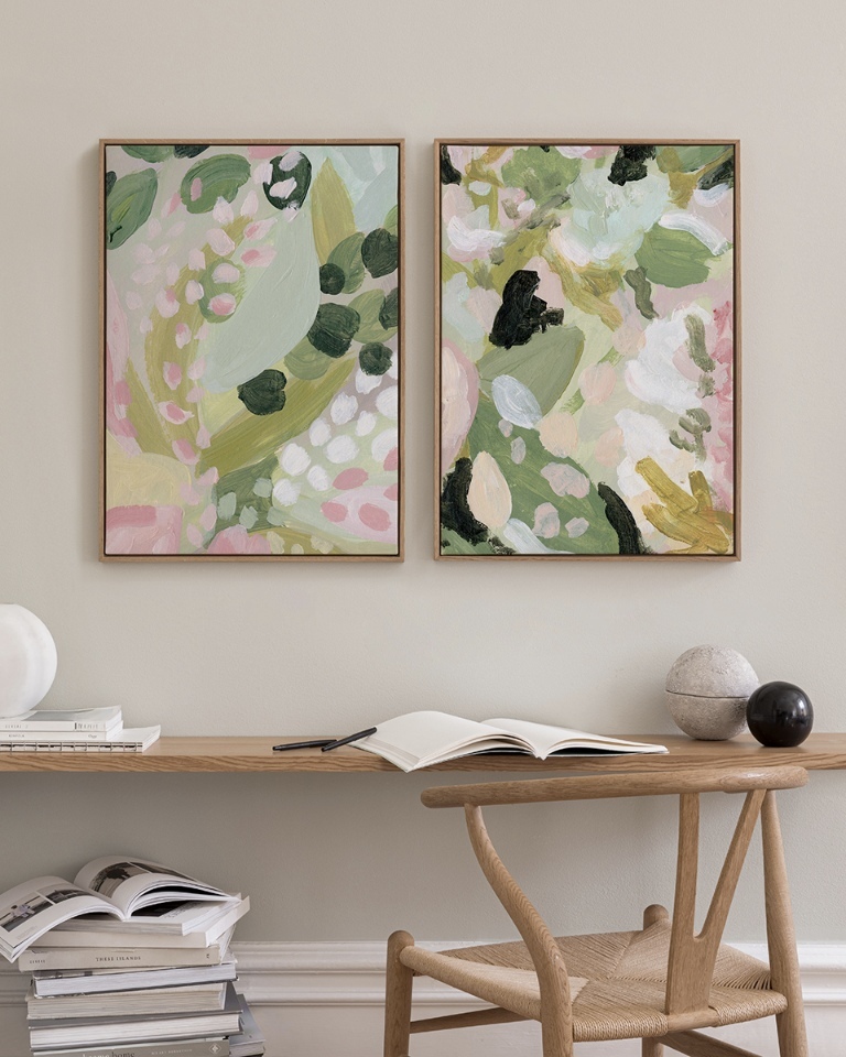 تابلو دکوراتیو دو تکه ( تریپتیک Triptych ) کد 1261