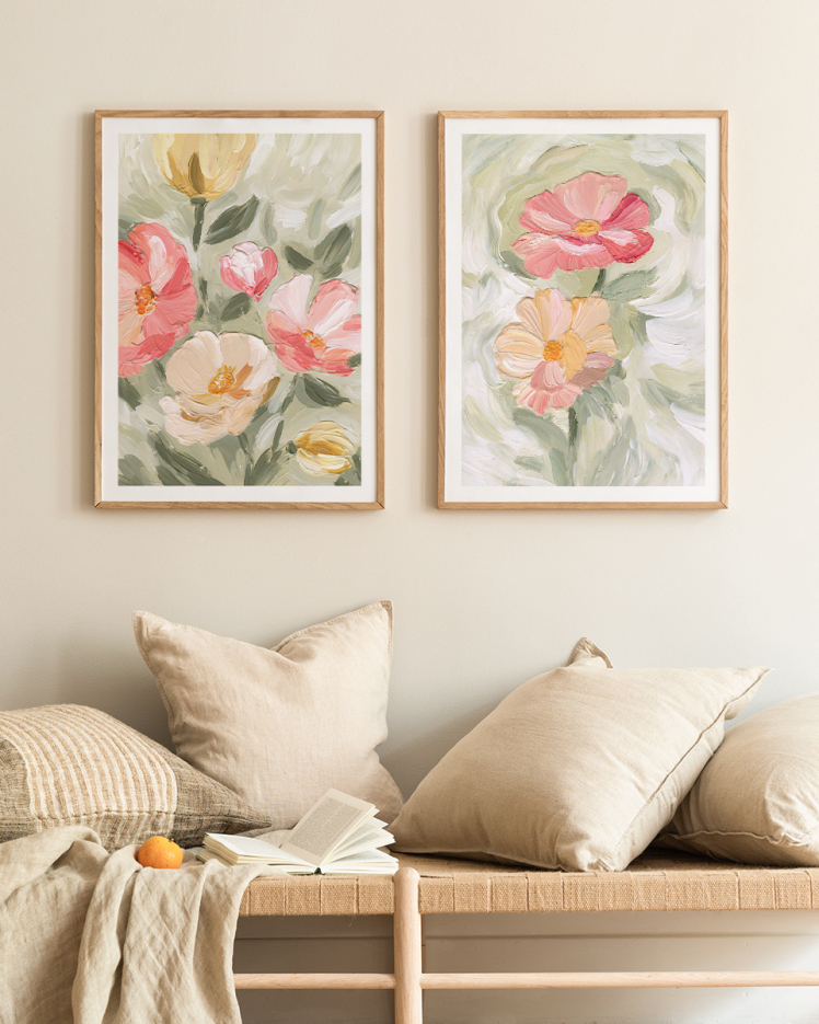 تابلو دکوراتیو دو تکه ( تریپتیک Triptych ) کد 83