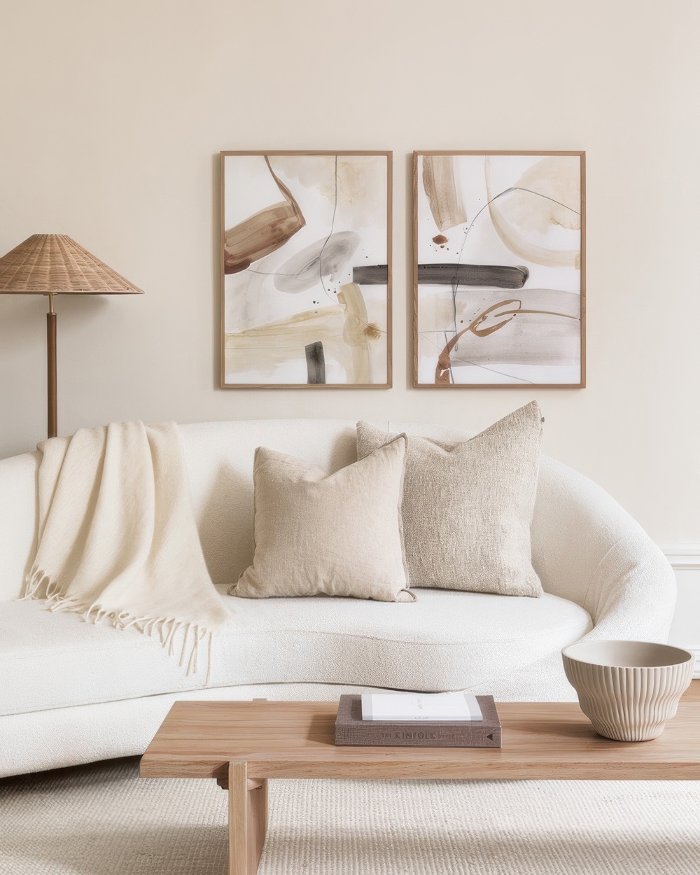  تابلو دکوراتیو دو تکه ( تریپتیک Triptych ) کد 72 