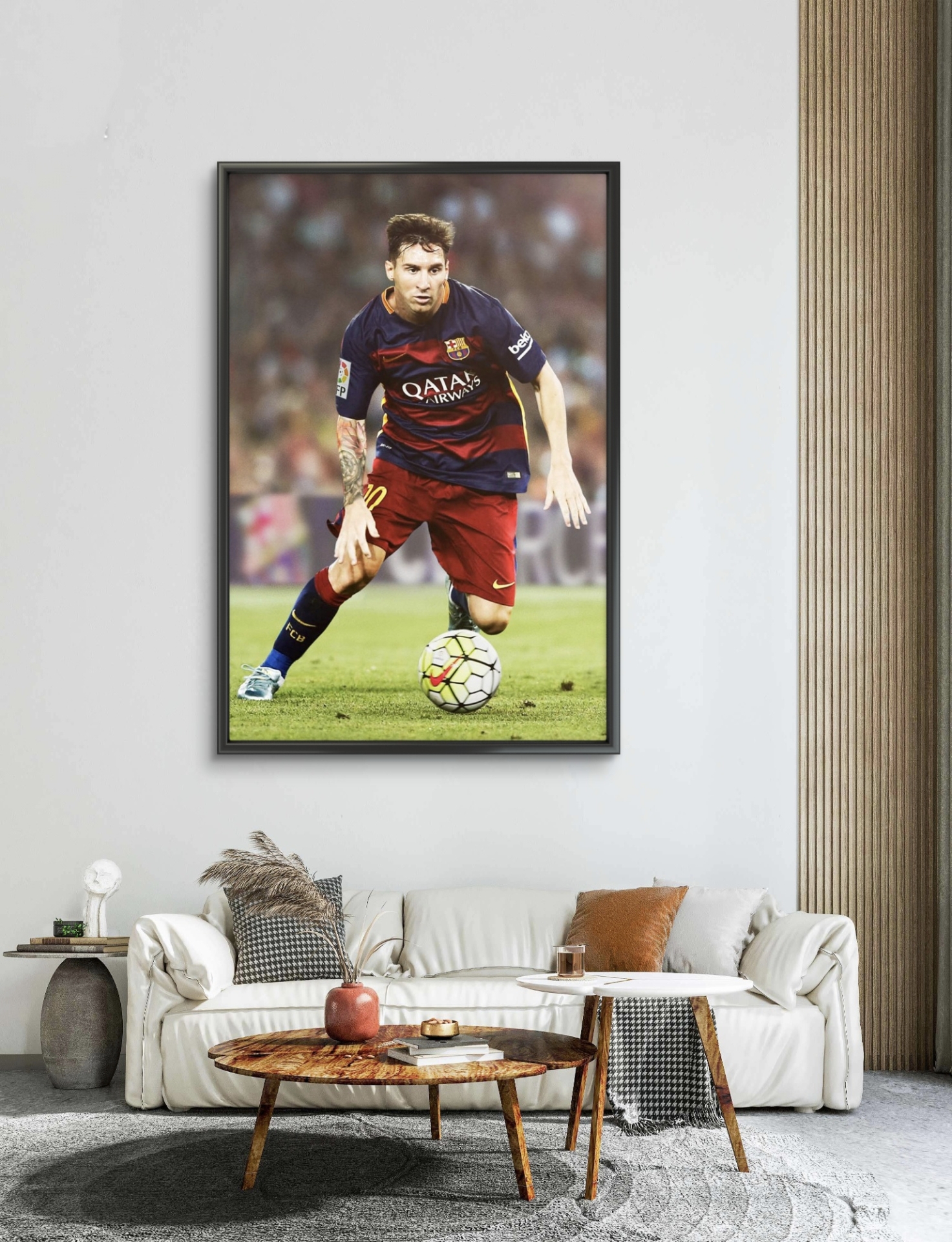  تابلو عکس فوتبالی مسی کد 2873 