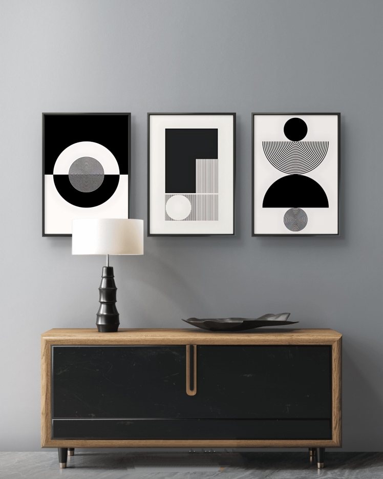 تابلو دکوراتیو سه تکه ( تریپتیک Triptych ) کد 35