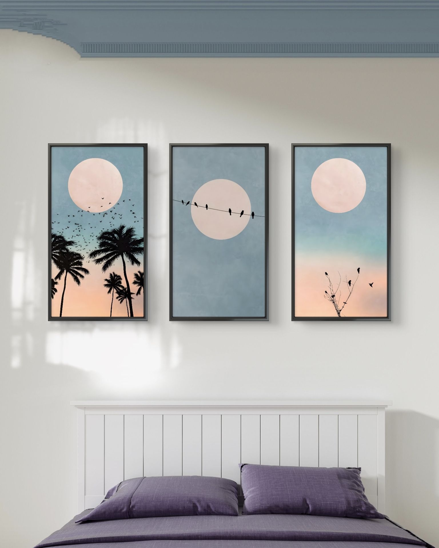 تابلو دکوراتیو سه تکه ( تریپتیک Triptych ) کد 1