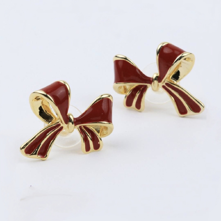 گوشواره رز گل میناکاری