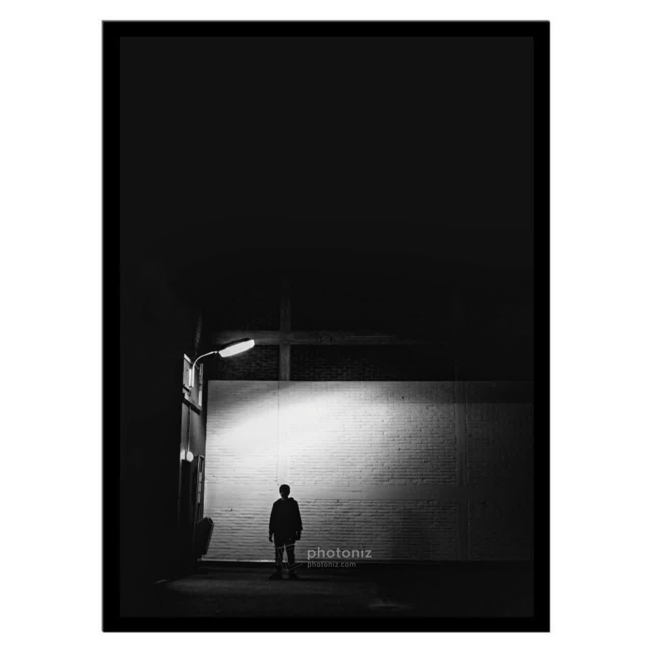 تابلو عکس سیاه و سفید کد 2639