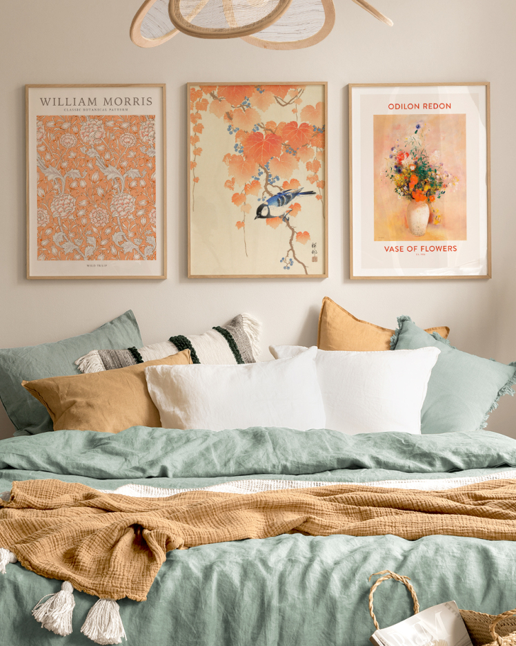 تابلو دکوراتیو سه تکه ( تریپتیک Triptych ) کد 1214