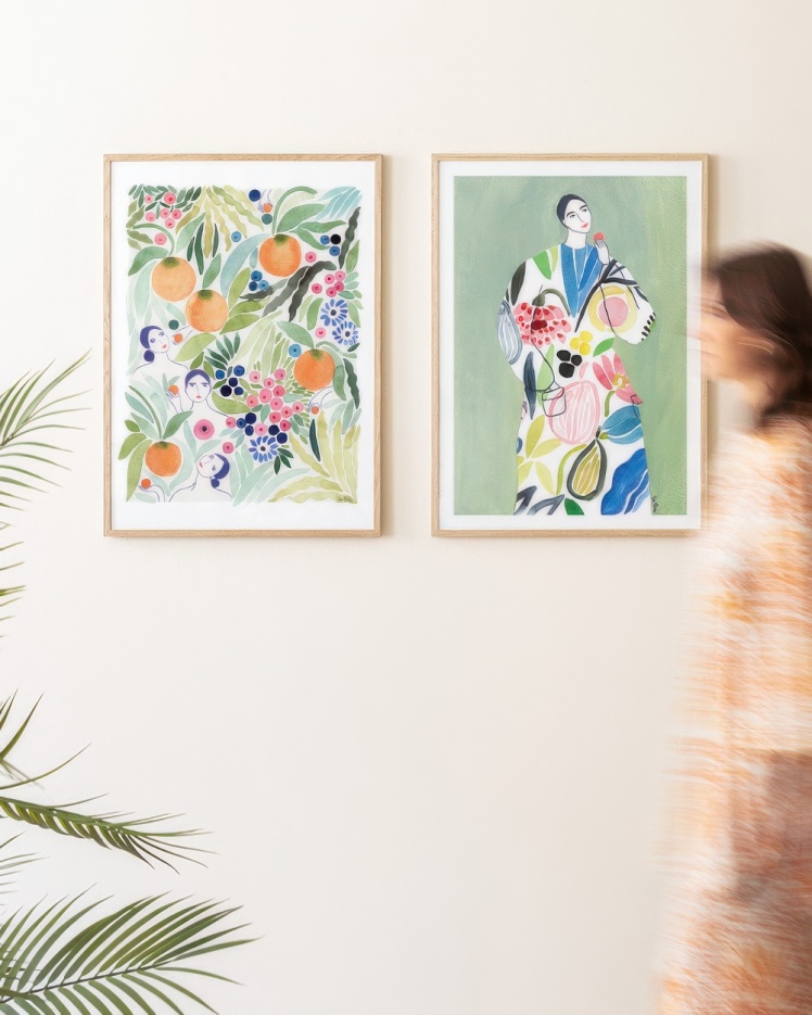 تابلو دکوراتیو دو تکه ( تریپتیک Triptych ) کد 175