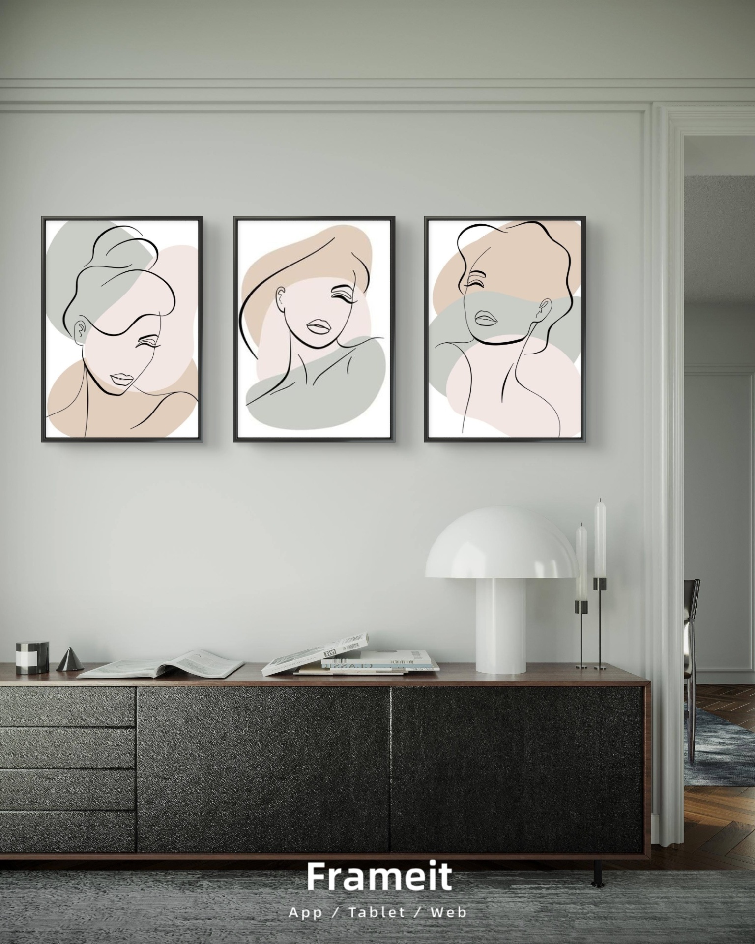  تابلو دکوراتیو سه تکه ( تریپتیک Triptych ) کد 30 