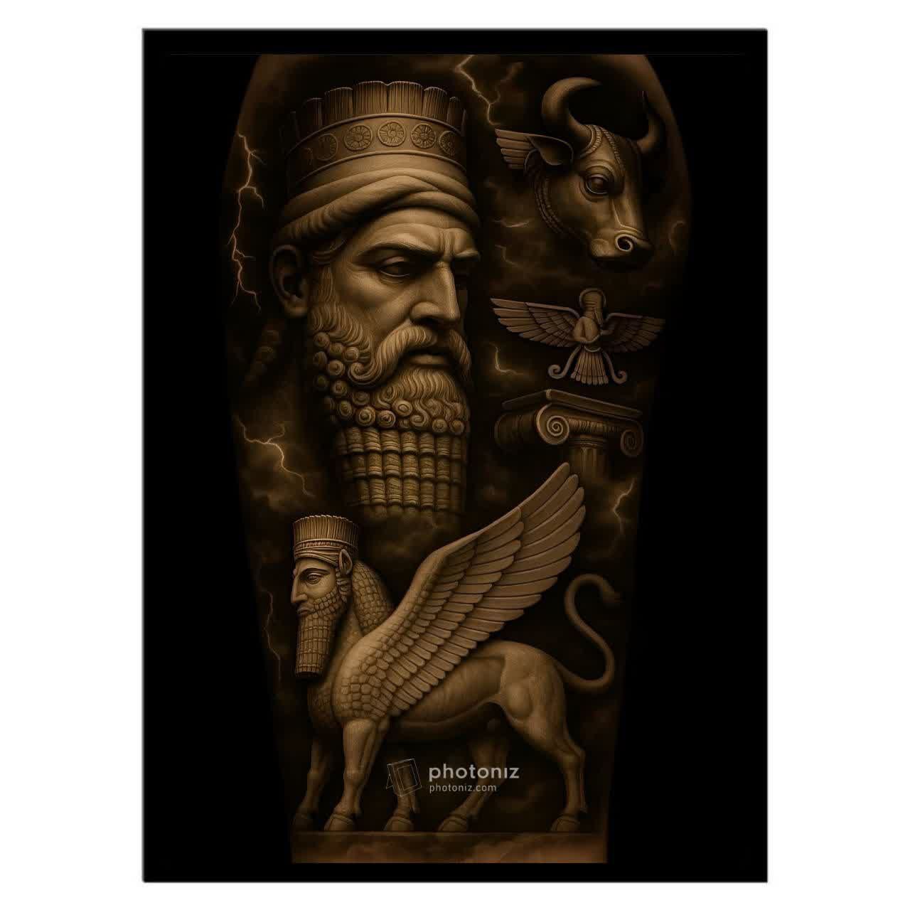  تابلو عکس باستان ایران کد 2743 