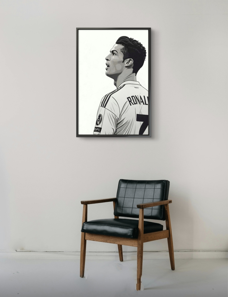 تابلو عکس فوتبالی رونالدو کد 2975