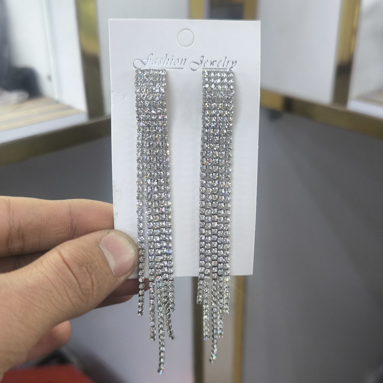  گوشواره جواهری فشن 