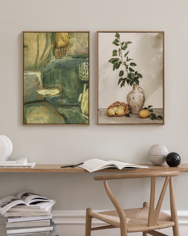 تابلو دکوراتیو دو تکه ( تریپتیک Triptych ) کد 1273